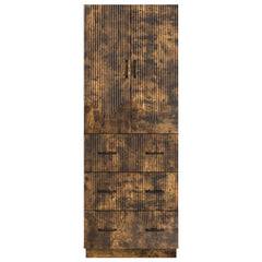 vidaXL Cabinet Set 2 pcs 66 x 34.5 x 87 cm Engineered Wood Smoked Oak 5
