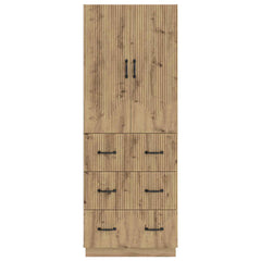 vidaXL Cabinet Set 2 pcs 66 x 34.5 x 87 cm Engineered Wood Artisan Oak 5