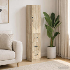 vidaXL Cabinet Set 2 pcs 33 x 34.5 x 87 cm Engineered Wood Sonoma Oak 1