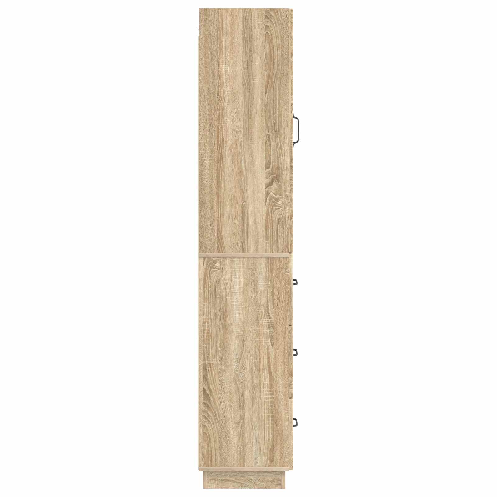 vidaXL Cabinet Set 2 pcs 33 x 34.5 x 87 cm Engineered Wood Sonoma Oak 6