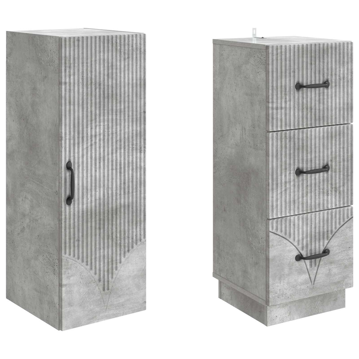 Cabinet Set 2 pcs Engineered Wood, image 4