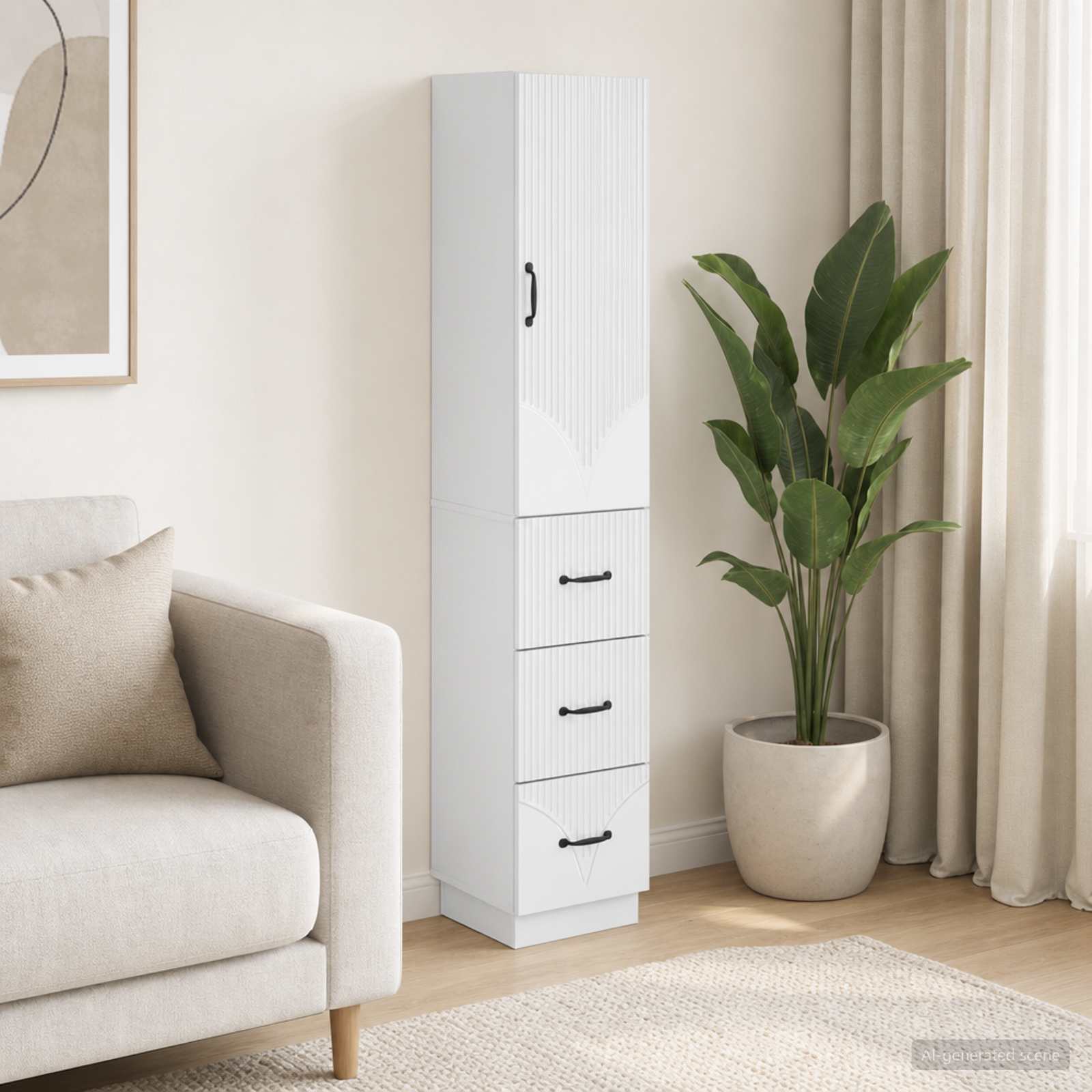 vidaXL Cabinet Set 2 pcs 33 x 34.5 x 87 cm Engineered Wood 1