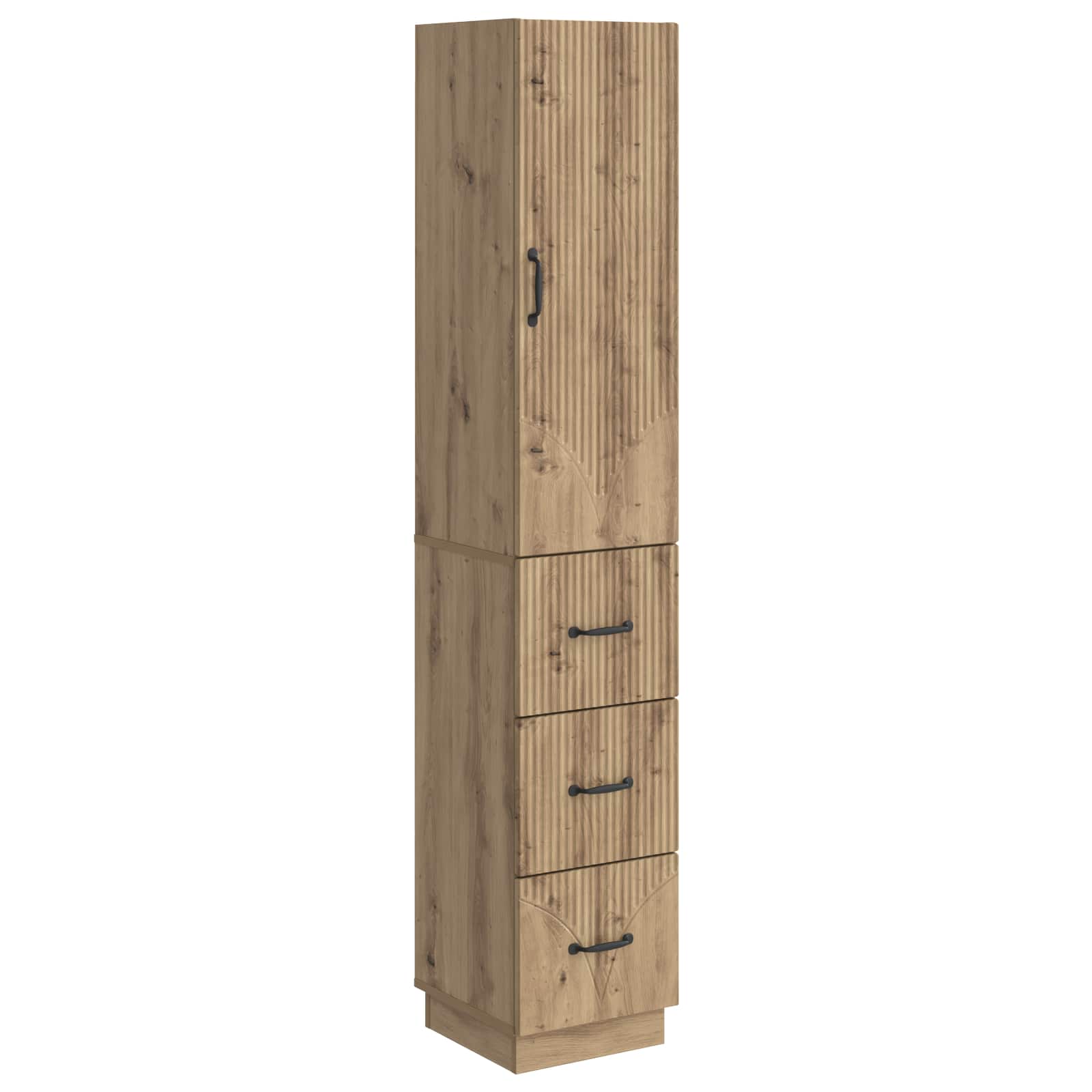 vidaXL Cabinet Set 2 pcs 33 x 34.5 x 87 cm Engineered Wood Artisan Oak 2