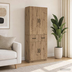 Cabinet Set 2 pcs Engineered Wood Artisan oak