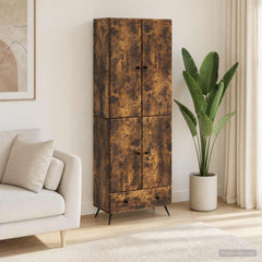 Cabinet Set 2 pcs Engineered Wood Smoked oak