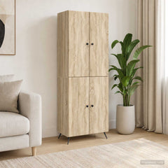 Cabinet Set 2 pcs Engineered Wood Sonoma oak