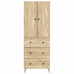 vidaXL Cabinet Set 2 pcs 66 x 34.5 x 90 cm Engineered Wood Sonoma Oak 5