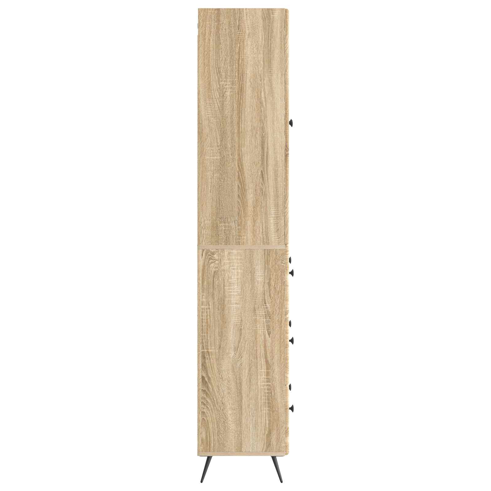 vidaXL Cabinet Set 2 pcs 66 x 34.5 x 90 cm Engineered Wood Sonoma Oak 6