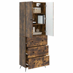 vidaXL Cabinet Set 2 pcs 66 x 34.5 x 90 cm Engineered Wood Smoked Oak 3