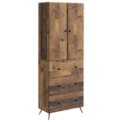 vidaXL Cabinet Set 2 pcs 66 x 34.5 x 90 cm Engineered Wood Old Wood 2