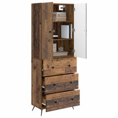 vidaXL Cabinet Set 2 pcs 66 x 34.5 x 90 cm Engineered Wood Old Wood 3