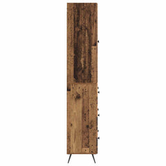 vidaXL Cabinet Set 2 pcs 66 x 34.5 x 90 cm Engineered Wood Old Wood 6
