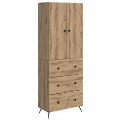 vidaXL Cabinet Set 2 pcs 66 x 34.5 x 90 cm Engineered Wood Artisan Oak 2
