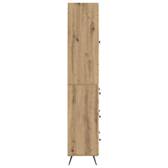 vidaXL Cabinet Set 2 pcs 66 x 34.5 x 90 cm Engineered Wood Artisan Oak 6