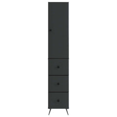 vidaXL Cabinet Set 2 pcs 34.5 x 34.5 x 90 cm Engineered Wood Black 5