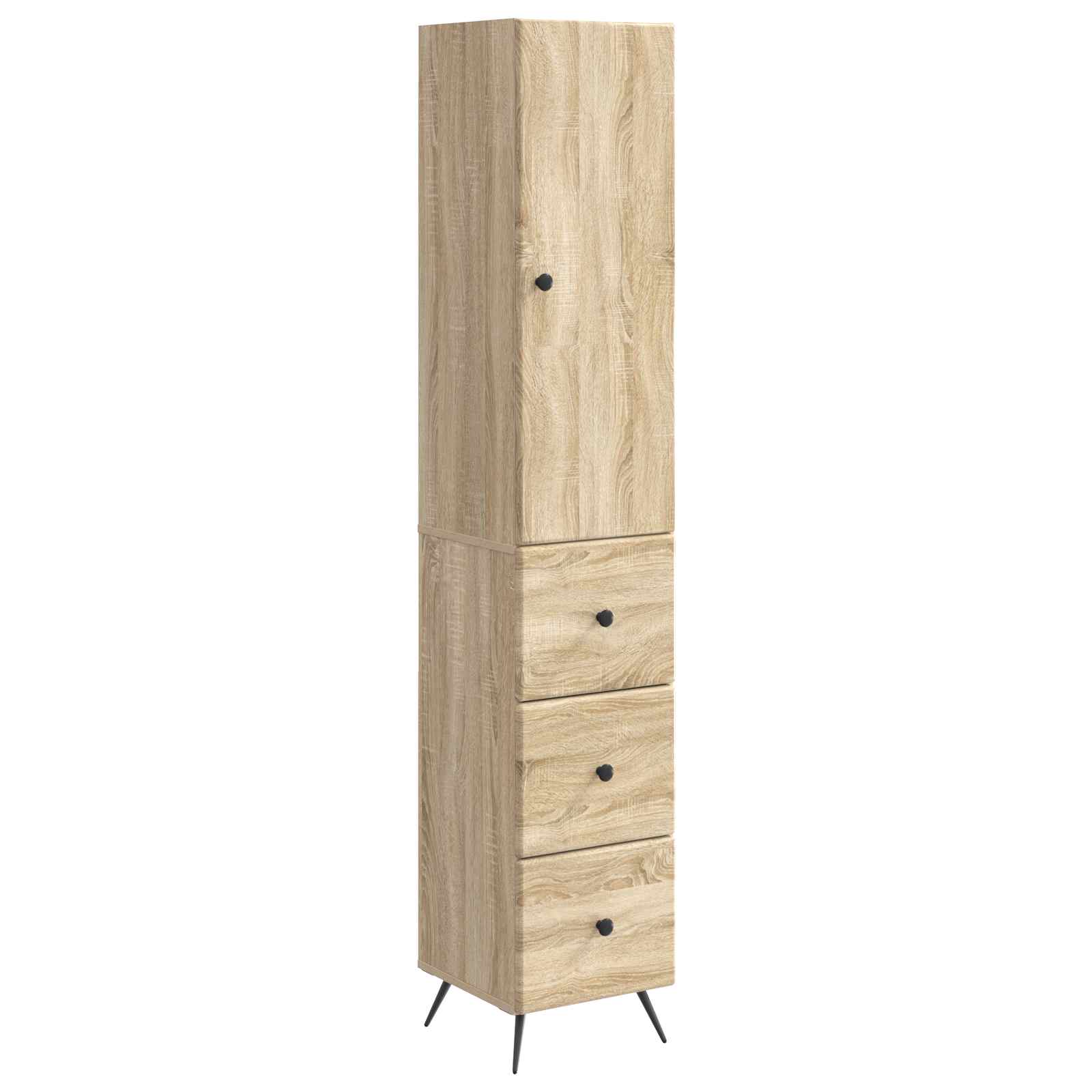 vidaXL Cabinet Set 2 pcs 34.5 x 34.5 x 90 cm Engineered Wood 2