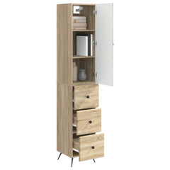 vidaXL Cabinet Set 2 pcs 34.5 x 34.5 x 90 cm Engineered Wood 3