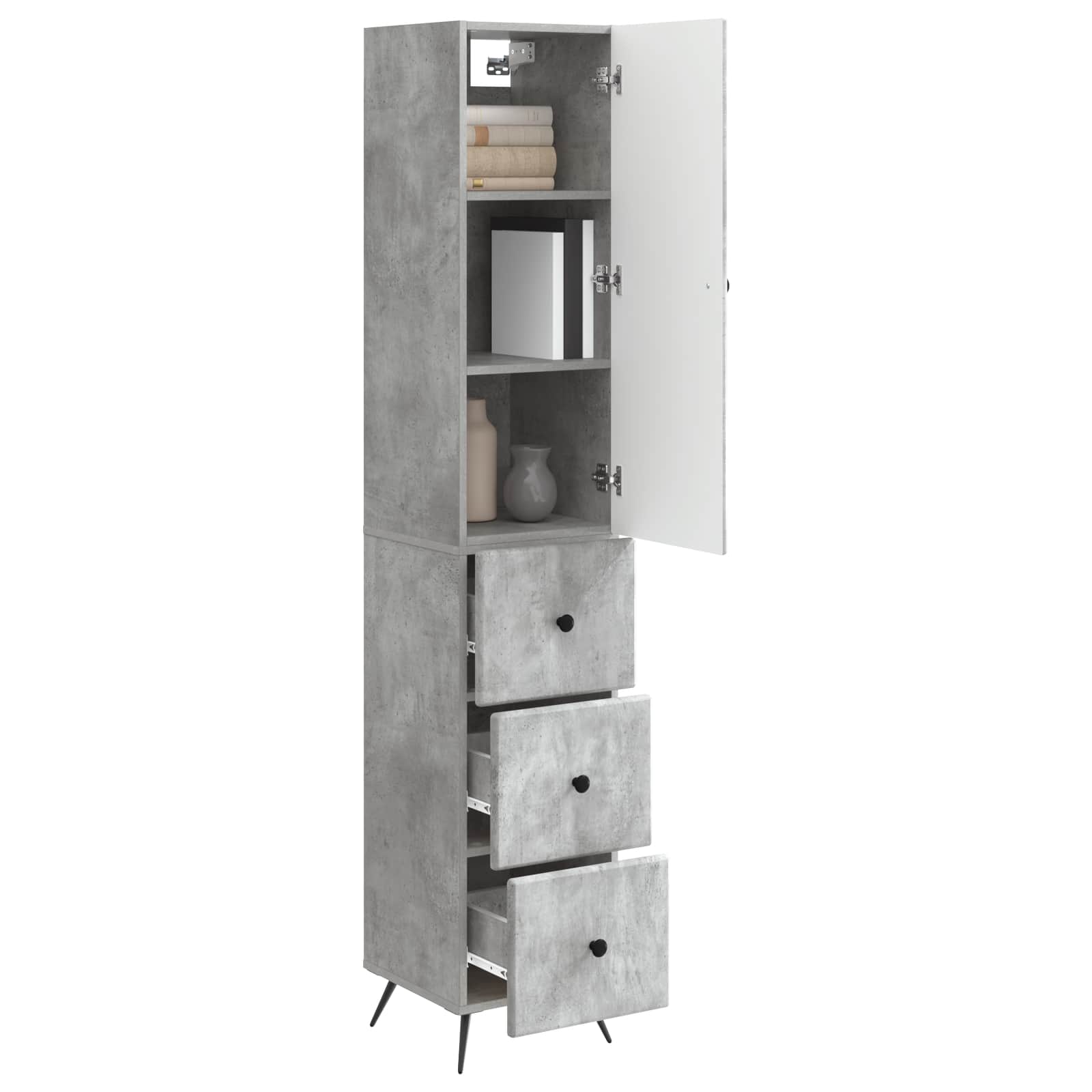 vidaXL Cabinet Set 2 pcs 34.5 x 34.5 x 90 cm Engineered Wood 3