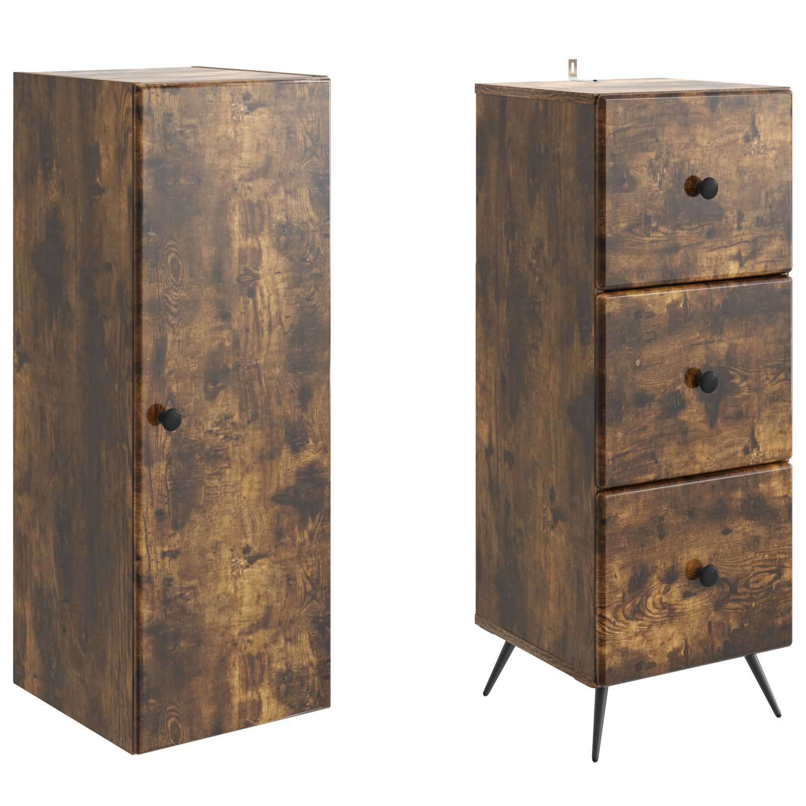 vidaXL Cabinet Set 2 pcs 34.5 x 34.5 x 90 cm Engineered Wood 4