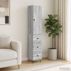vidaXL Cabinet Set 2 pcs 34.5 x 34.5 x 90 cm Engineered Wood 1