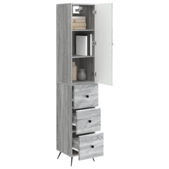 vidaXL Cabinet Set 2 pcs 34.5 x 34.5 x 90 cm Engineered Wood 3