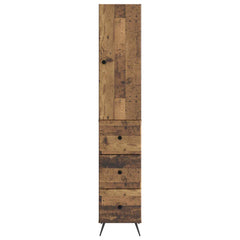 vidaXL Cabinet Set 2 pcs 34.5 x 34.5 x 90 cm Engineered Wood Old Wood 5