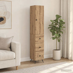 vidaXL Cabinet Set 2 pcs 34.5 x 34.5 x 90 cm Engineered Wood 1