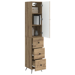 vidaXL Cabinet Set 2 pcs 34.5 x 34.5 x 90 cm Engineered Wood 3