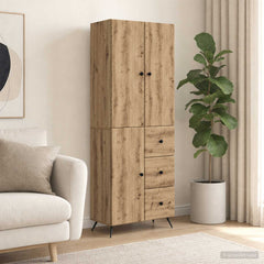 Cabinet Set 2 pcs Engineered Wood Artisan oak