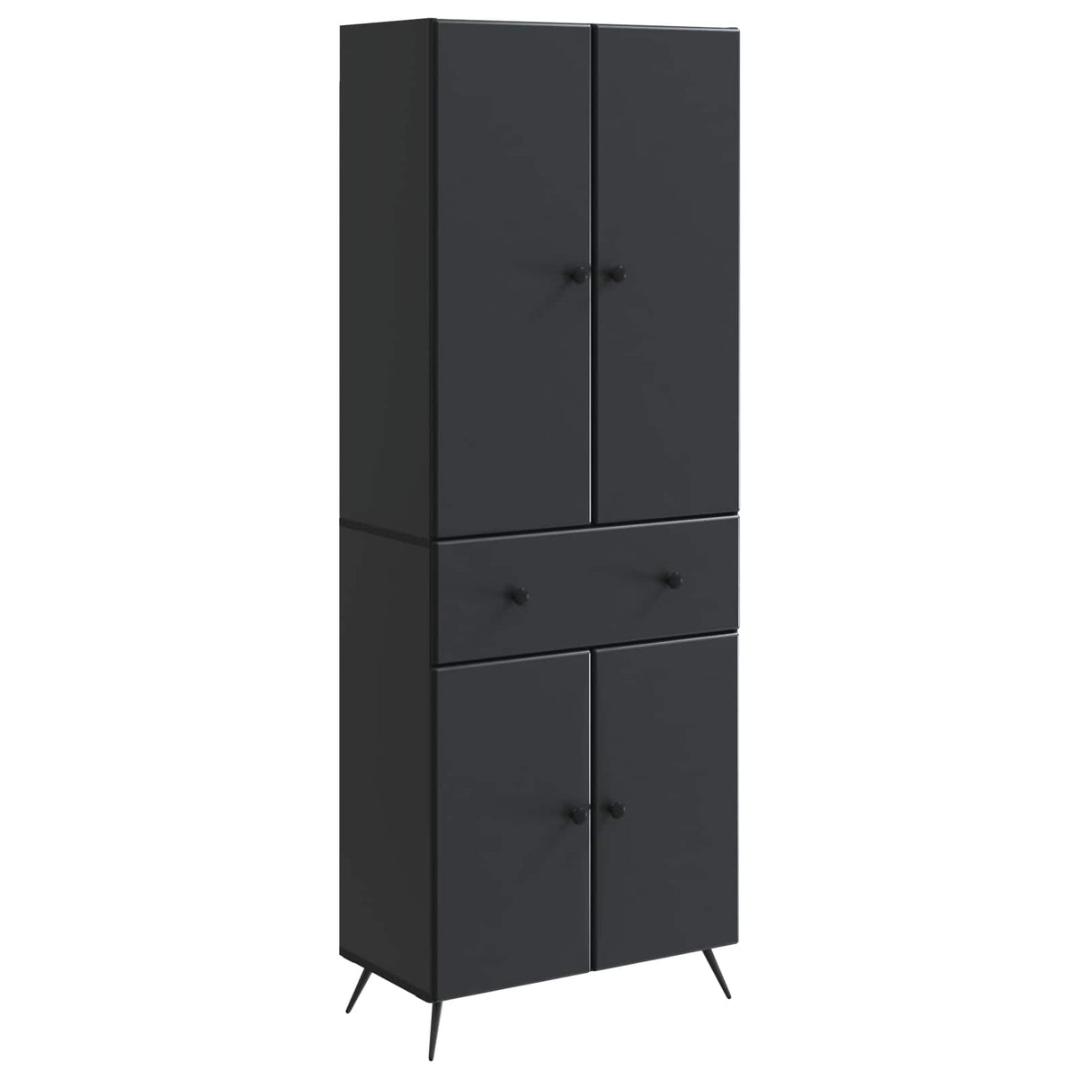 vidaXL 2 pcs Black 2