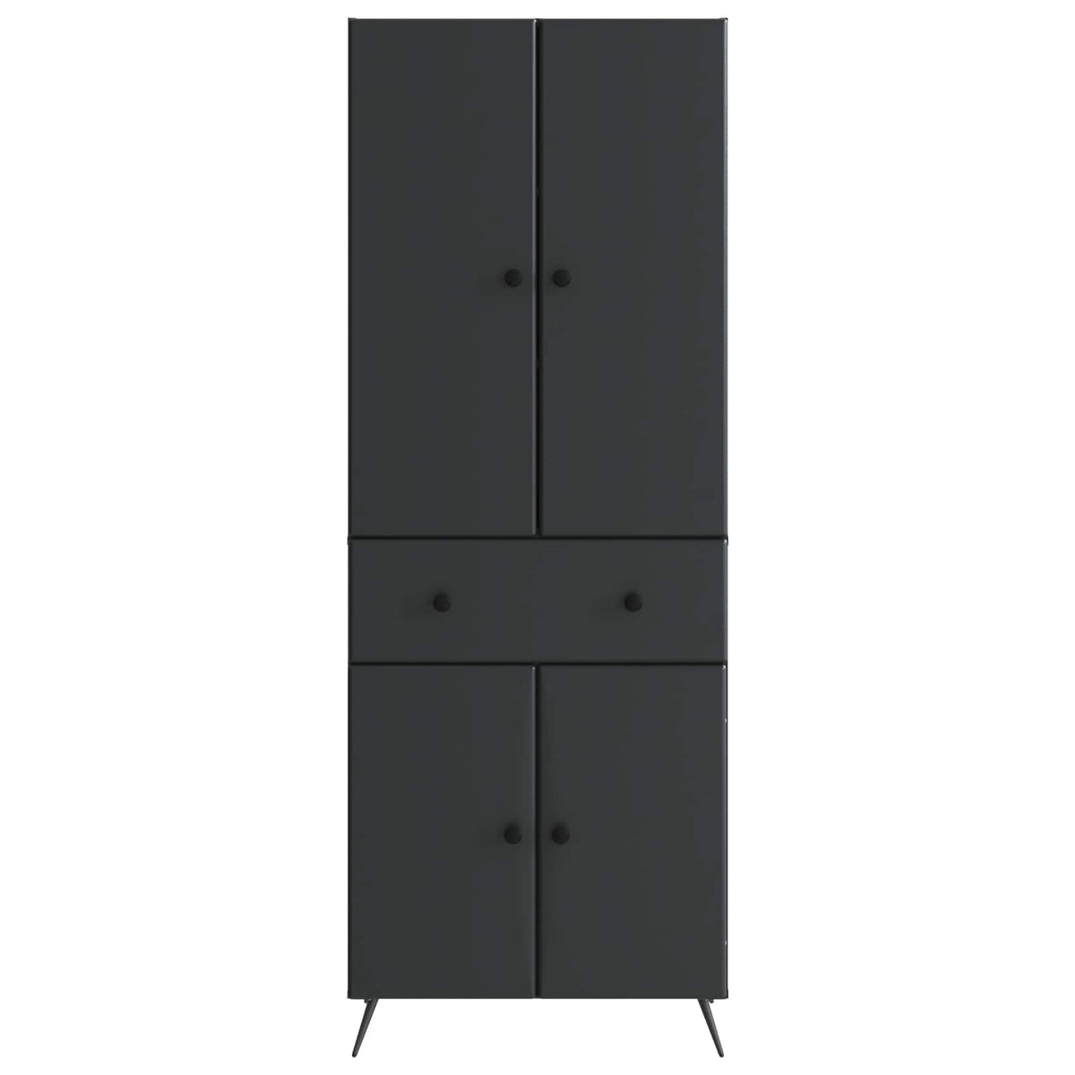 vidaXL 2 pcs Black 5