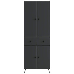 vidaXL 2 pcs Black 5