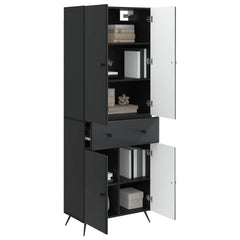 vidaXL 2 pcs Black 3