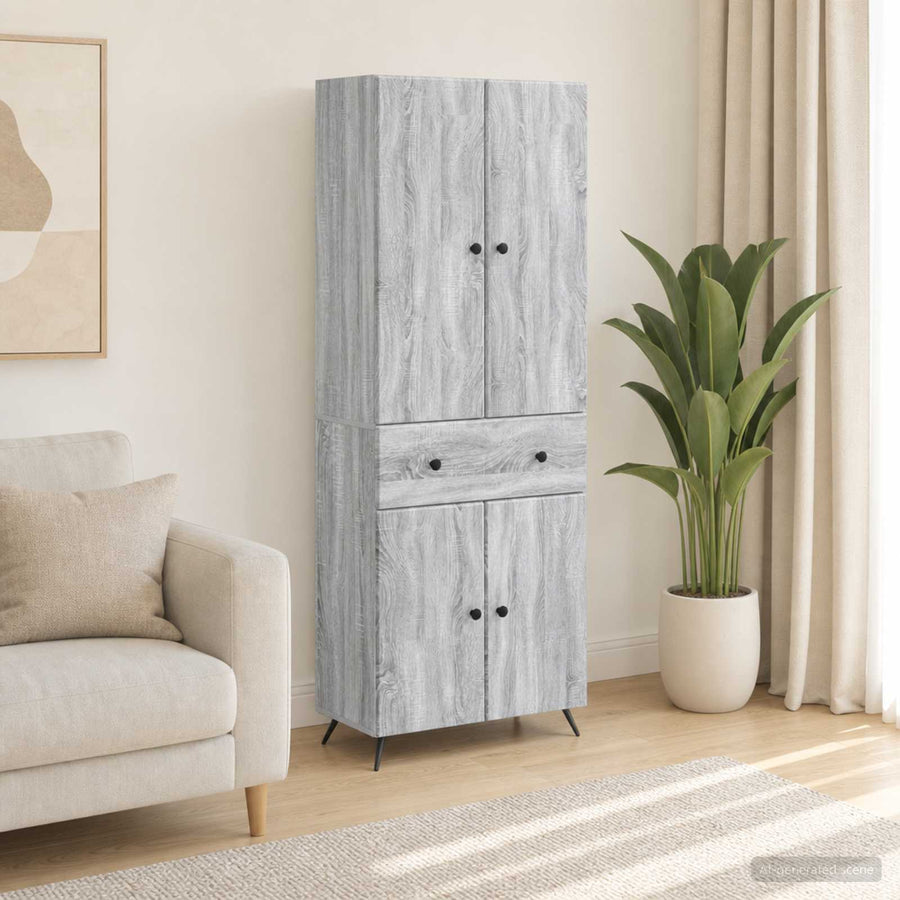 vidaXL 2 pcs Grey Sonoma 1