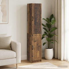 Cabinet Set 2 pcs Engineered Wood Old wood