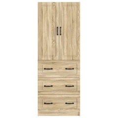 vidaXL Cabinet Set 2 pcs 66 x 34.5 x 87 cm Engineered Wood Sonoma Oak 5