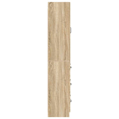 vidaXL Cabinet Set 2 pcs 66 x 34.5 x 87 cm Engineered Wood Sonoma Oak 6