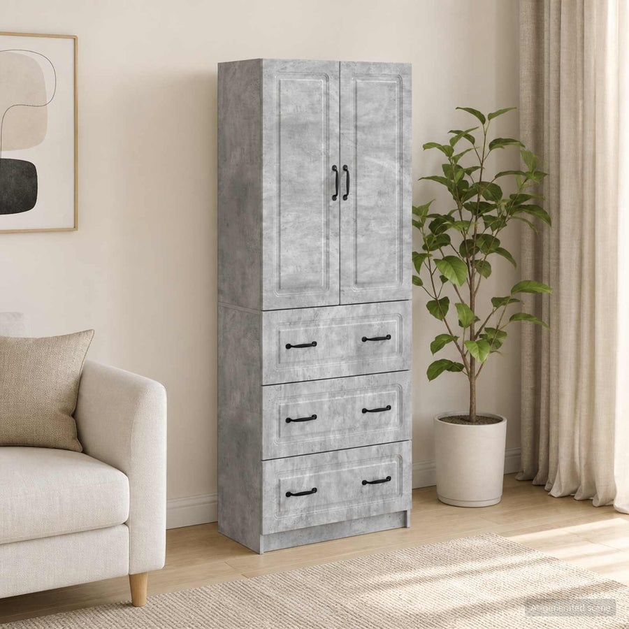 vidaXL Cabinet Set 2 pcs 66 x 34.5 x 87 cm Engineered Wood 1