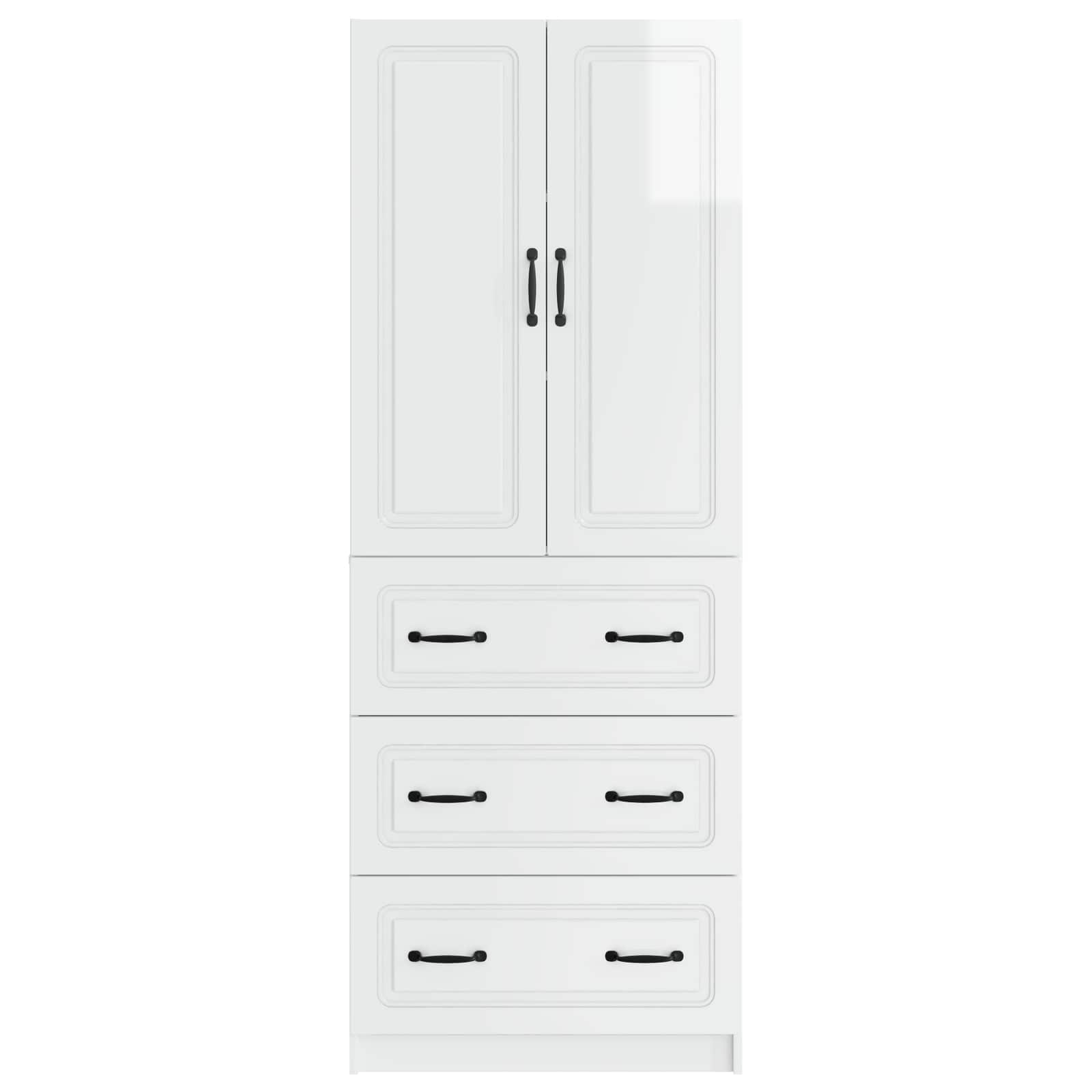 vidaXL Cabinet Set 2 pcs 66 x 34.5 x 87 cm Engineered Wood 5