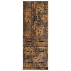 vidaXL Cabinet Set 2 pcs 66 x 34.5 x 87 cm Engineered Wood Smoked Oak 5