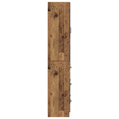 vidaXL Cabinet Set 2 pcs 66 x 34.5 x 87 cm Engineered Wood Old Wood 6