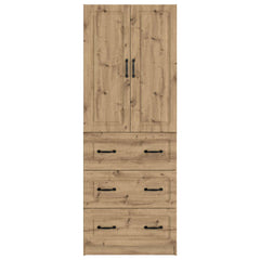 vidaXL Cabinet Set 2 pcs 66 x 34.5 x 87 cm Engineered Wood Artisan Oak 5