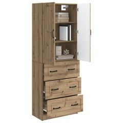 vidaXL Cabinet Set 2 pcs 66 x 34.5 x 87 cm Engineered Wood Artisan Oak 3