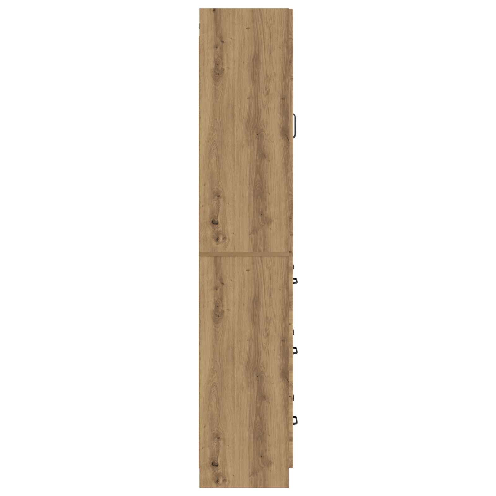 vidaXL Cabinet Set 2 pcs 66 x 34.5 x 87 cm Engineered Wood Artisan Oak 6