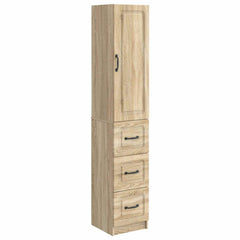 vidaXL Cabinet Set 2 pcs 33 x 34.5 x 87 cm Engineered Wood Sonoma Oak 2