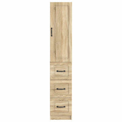 vidaXL Cabinet Set 2 pcs 33 x 34.5 x 87 cm Engineered Wood Sonoma Oak 5