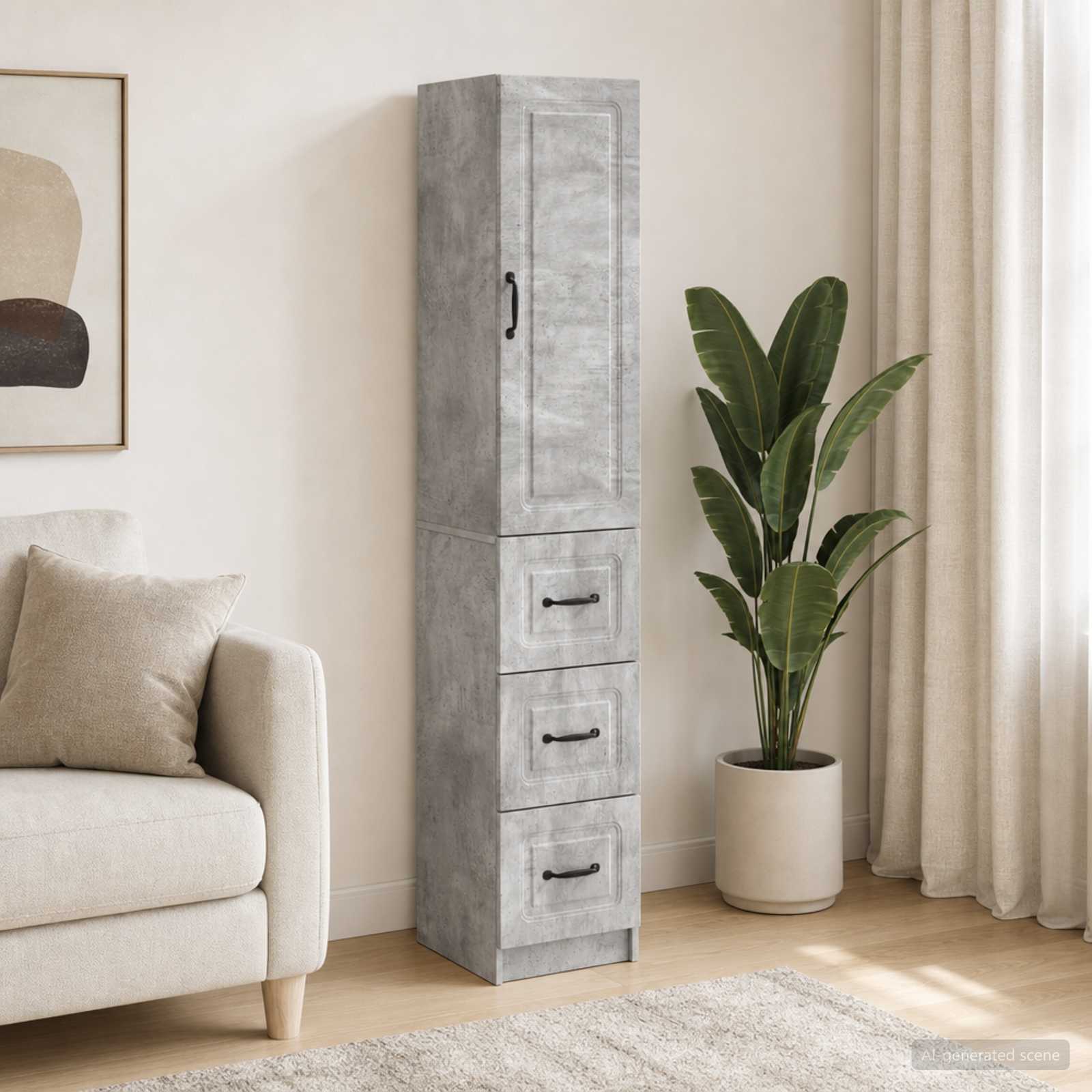 vidaXL Cabinet Set 2 pcs 33 x 34.5 x 87 cm Engineered Wood 1