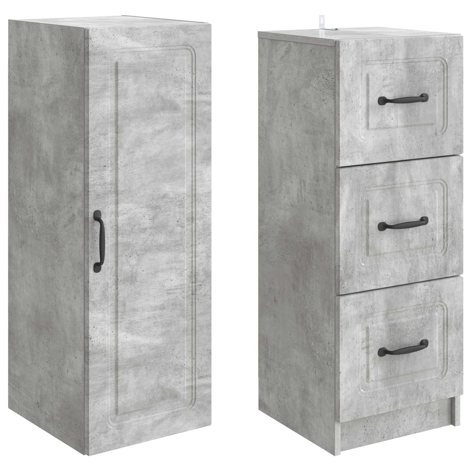 vidaXL Cabinet Set 2 pcs 33 x 34.5 x 87 cm Engineered Wood 4