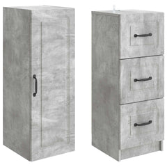 vidaXL Cabinet Set 2 pcs 33 x 34.5 x 87 cm Engineered Wood 4