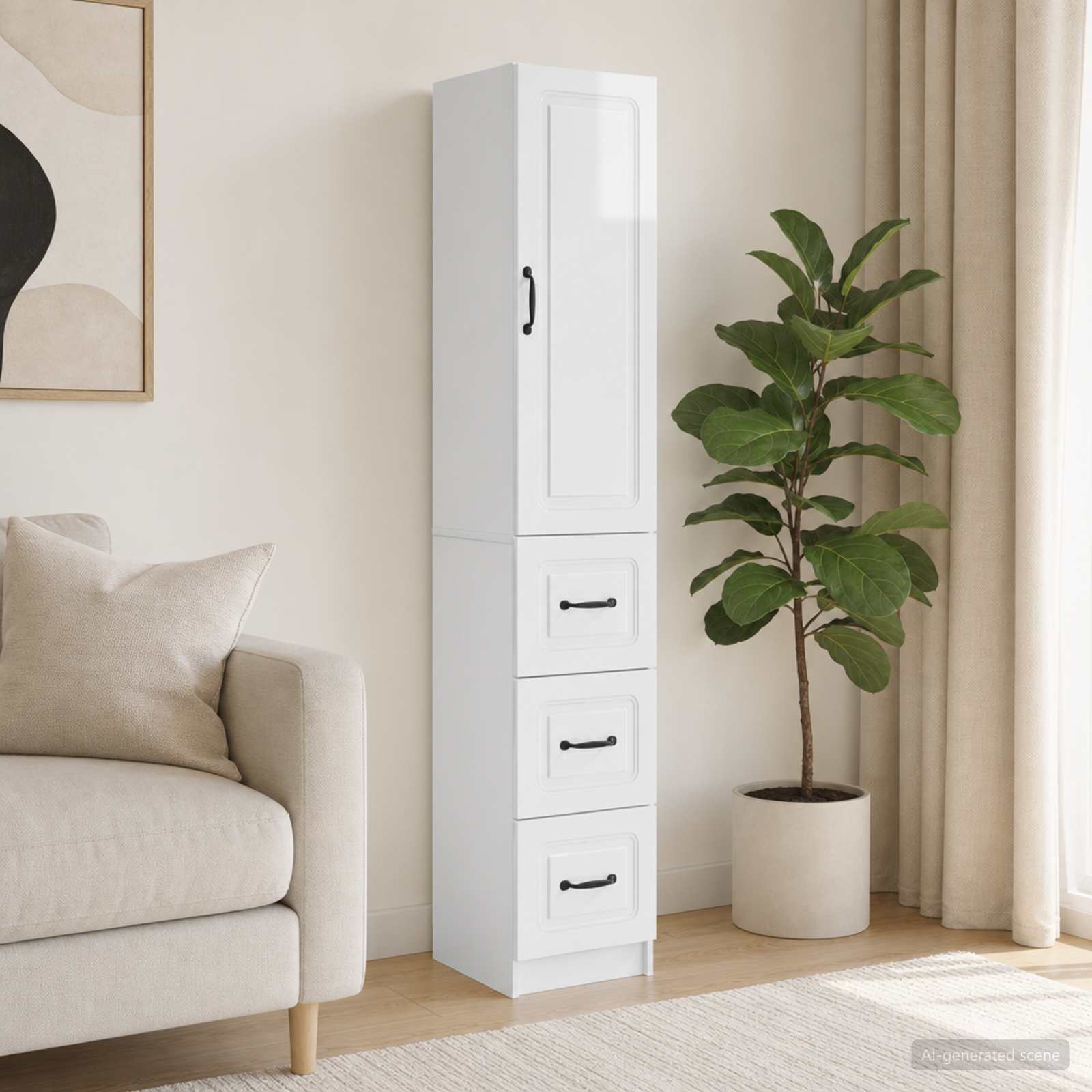 vidaXL Cabinet Set 2 pcs 33 x 34.5 x 87 cm Engineered Wood 1